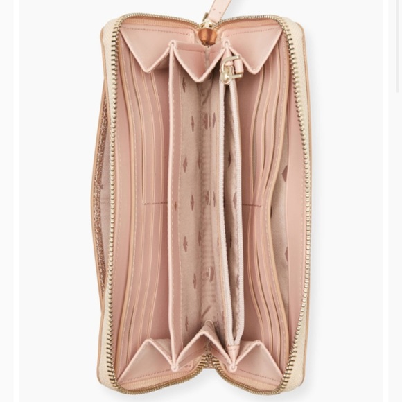 Kate spade joeley glitter large continental wallet - Picture 3 of 4